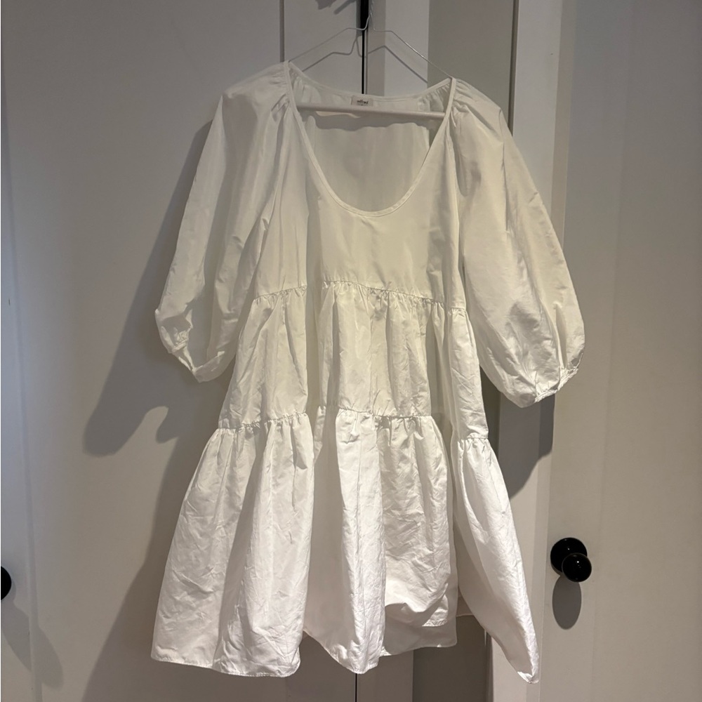 Wilfred White Mini Tiered Babydoll Dress - Picture 4 of 6